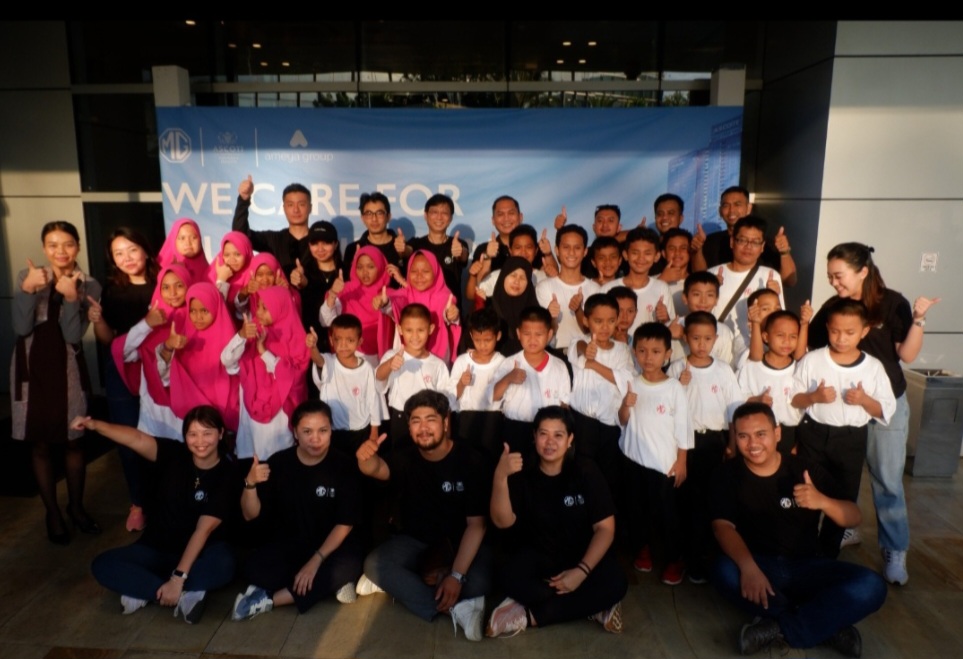 MG Motor Indonesia (MG) bekerja sama dengan Ascott Kuningan Jakarta mengadakan Corporate Social Responsibility (CSR) melalui program “We Care”