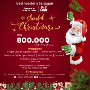 Sambut Natal dengan Promo Spesial Cheerful Christmas di Best Western Senayan