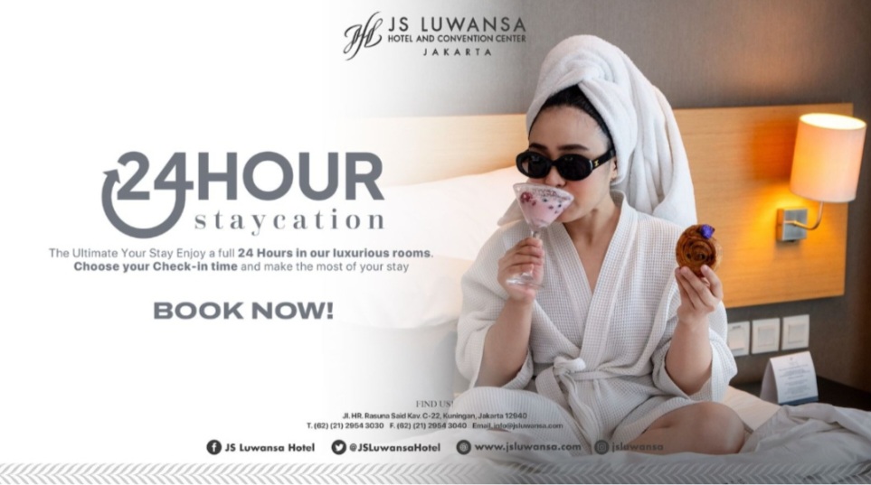 JS Luwansa Hotel and Convention Center Hadirkan Fleksibilitas Menginap 24 Jam Staycation