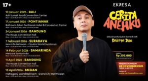 Raditya Dika Adakan Tur Pertunjukan Stand up Comedy “Cerita Anehku”, Keliling 6 Kota Besar di Luar Jakarta