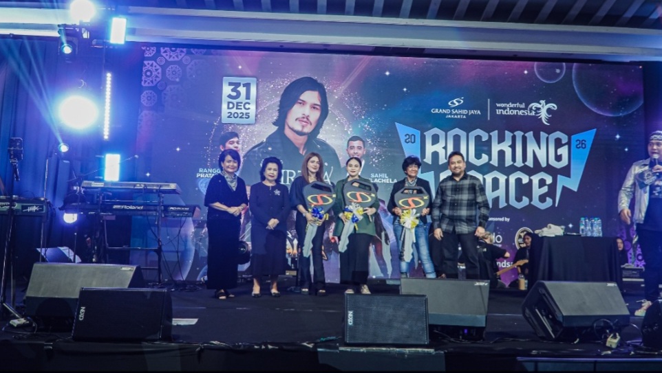 Virzha & Zealous, Grand Sahid Jaya Rayakan Tahun Baru Bertema Rock and Roll