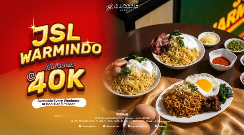 JS Luwansa Hotel and Convention Center Menghadirkan “JSL Warmindo” dengan Pengalaman Seru Makan Mie Instan