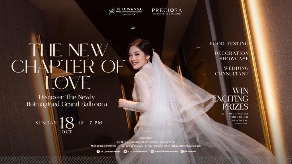 JS Luwansa Hotel and Convention Center Jakarta dan Preciosa Gelar “The New Chapter of Love”
