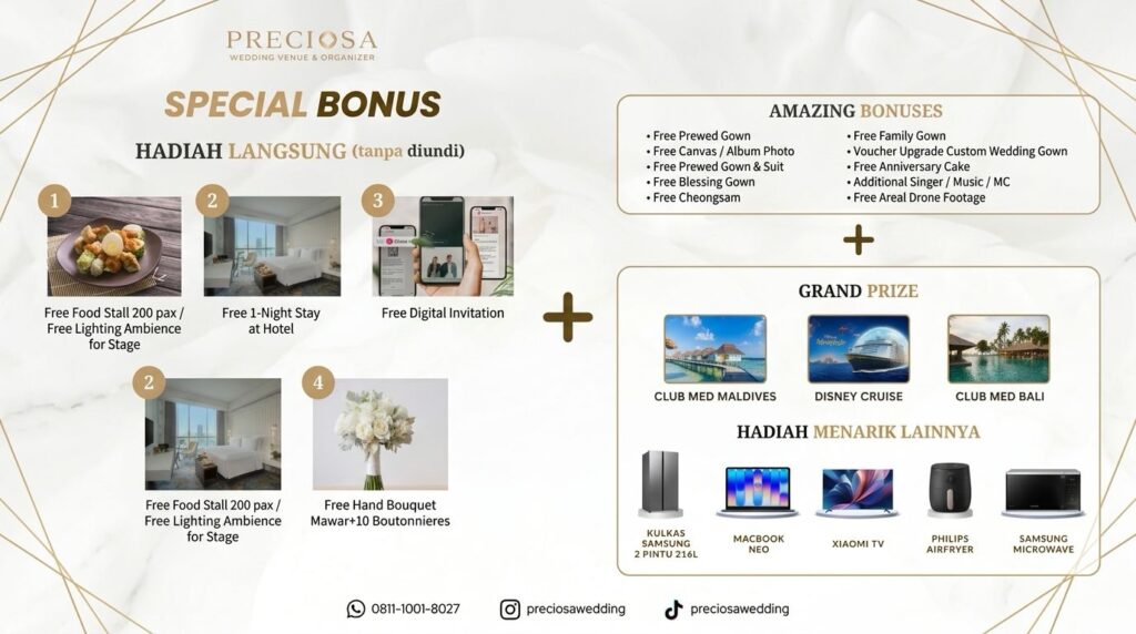 JS Luwansa Hotel and Convention Center Jakarta dan Preciosa Gelar “The New Chapter of Love”